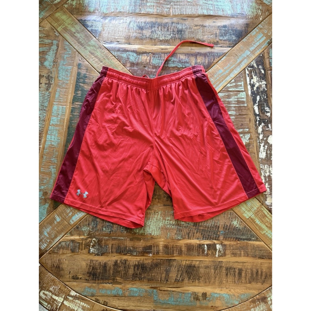 Men's Under Armour Red Loose Athletic Shorts Size XL